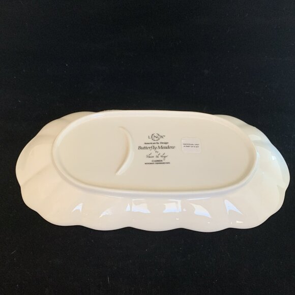 Lenox Butterfly Meadow 2 Pc Soup Mug & Sandwich Tray Set Porcelain Dishware - Picture 9 of 14